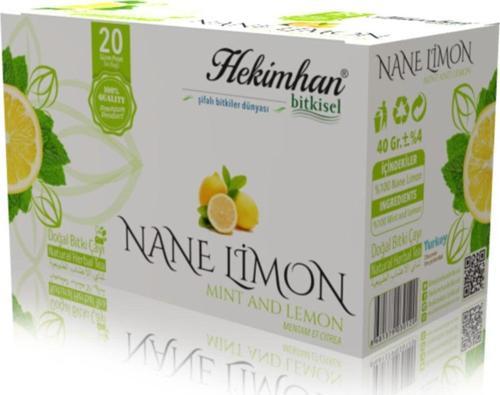 Nane Limon 20'Li Süzen Poşet Çay Sallama Bitki Çay, Demleme Bitki Çayı