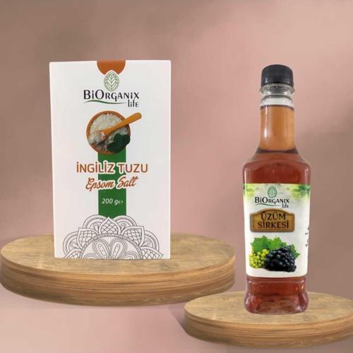 İngiliz Tuzu 200 Gr Ve Üzüm Sirkesi 480 Gr