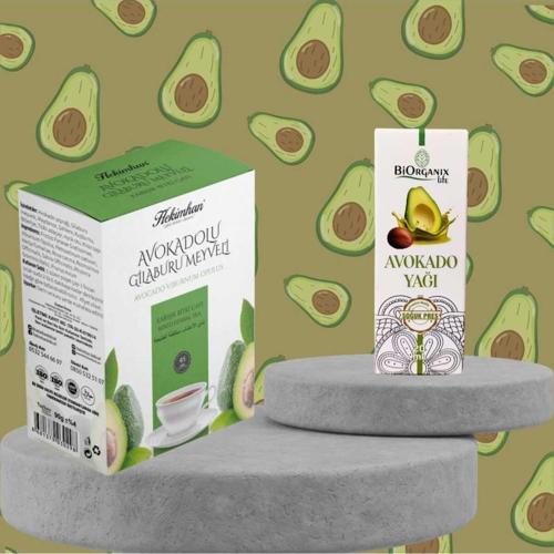 Avokadolu Glaburu Meyveli Bitki Çayı + Avokado Yağı