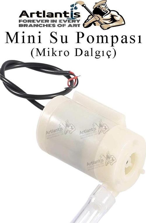 Mini Su Pompası 1 Adet Mikro Dalgıç Pompa Solonoid Su Pompası DC 3-5 Volt Küçük Akvaryum Motoru 100l/h