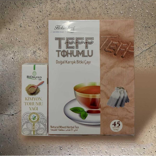 Teff Tohumlu Çay + Kimyon Tohumu Yağı