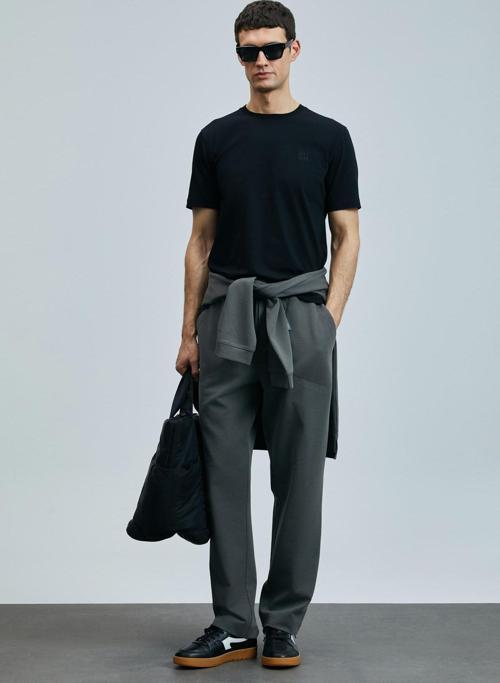 Pablo Modern Grafik T- Shirt Siyah