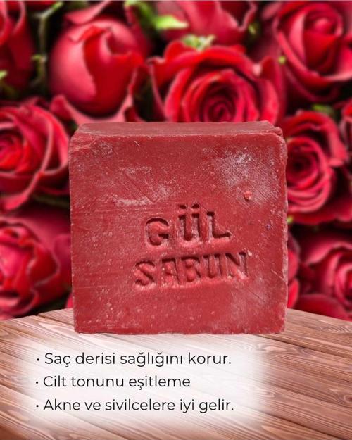Gül Sabunu Nemlendirici Doğal El Yapımı