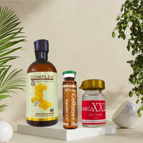 Propolis Özlü Şampuan, Collegen Ve Xxxl Serum Saç Bakım Seti