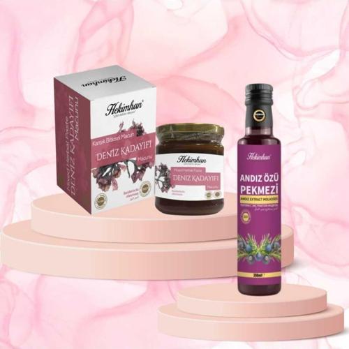 Deniz Kadayıfı Macunu 240 Gr + Andız Özü Pekmezi 350 Ml
