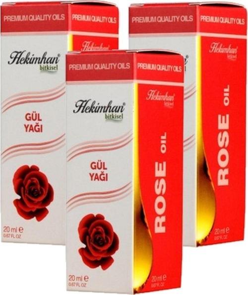 Gül Yağı 20 Ml 3 Adet