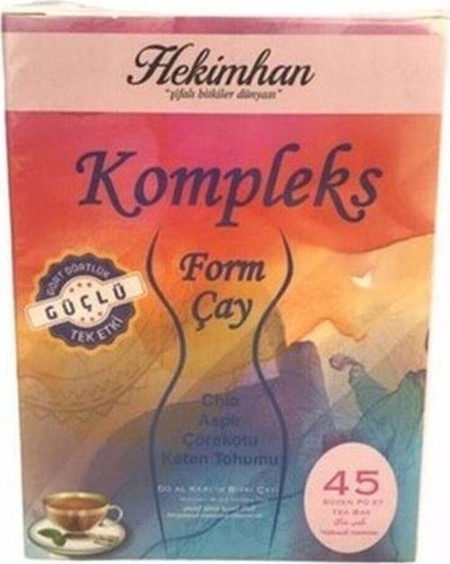Hekimhan Kompleks Form Çayı Chia Aspir Çörekotu Keten Tohumu 45 Süzen Poşet
