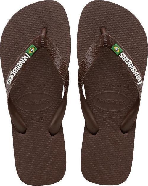 HAVAIANAS Brasil Logo Dark Brown Parmak Arası Terlik 4110850-2673