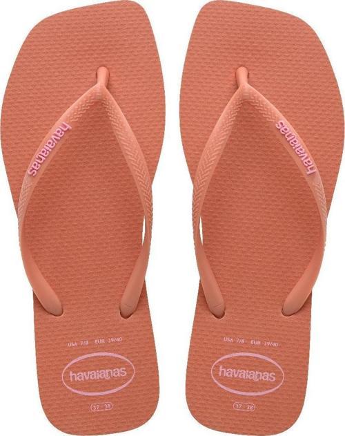 HAVAIANAS Square Logo Pop Up Pink Clay Parmak Arası Terlik 4148959-9259