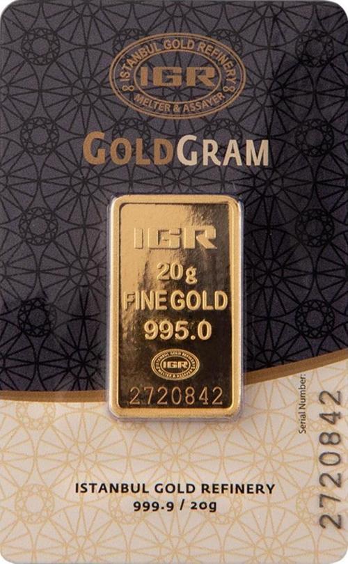 RimaGold 20 gr 24 Ayar İAR Gram Altın