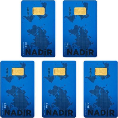RimaGold 5 Adet 2.5 gr 24 Ayar NadirGold Gram Altın