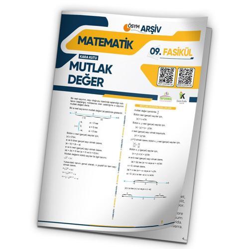  2025 KPSS Matematik Kara Kutu Mutlak Değer 9.Fasikül ÖSYM Çıkmış Soru Bankası Modüler Set Çözümlü