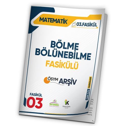 2025 ALES Matematik Kara Kutu Bölme Bölünebilme 3.Fasikül ÖSYM Çıkmış Soru Bankası Modüler Set Çözüm