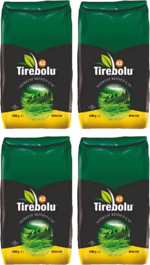 Tirebolu42 Siyah Çay 1000 gr x 4 Adet