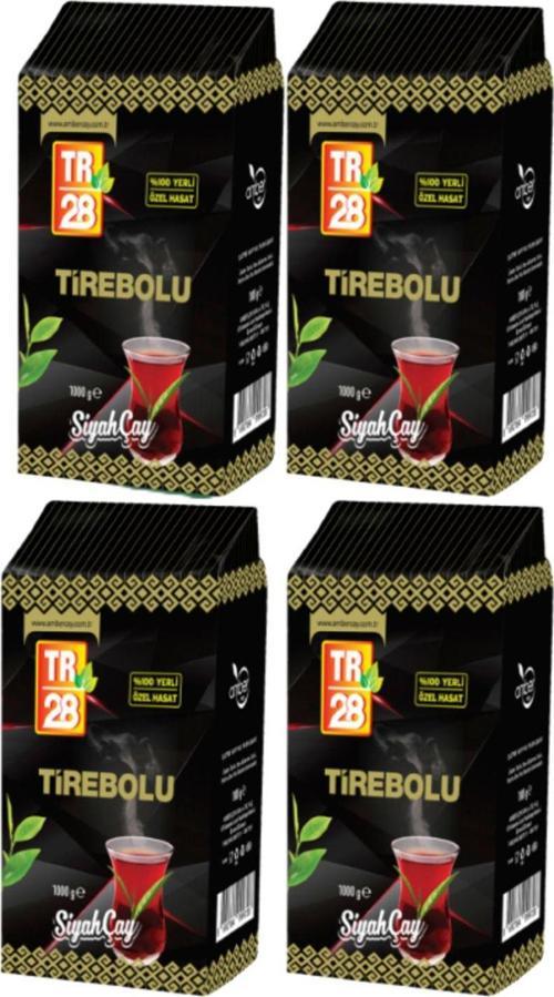 TR28 Dökme Siyah Çay 1000 Gr x 4 Adet