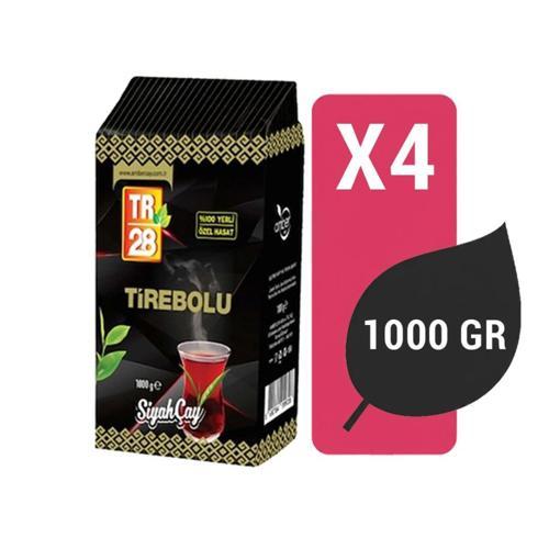 TR28 Dökme Siyah Çay 1000 Gr x 4 Adet