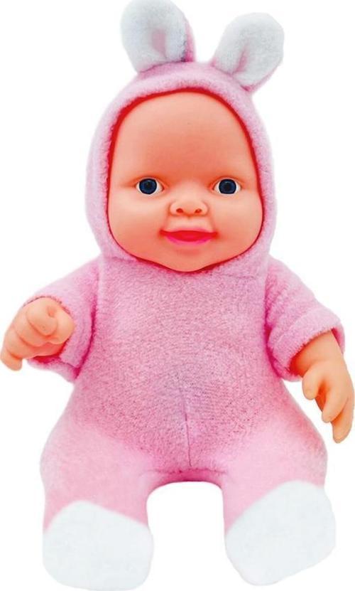 - GL100156 Sevimli Sesli Roza Bebek, 8 Farklı Ses Konuşan Tavşan Figürlü Et Bebek