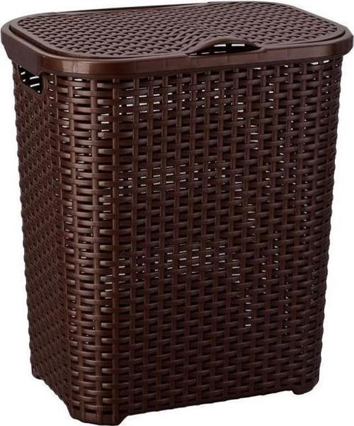 SY-4626 Plastik Küçük Hasır Desen Kirli Çamaşır Sepeti