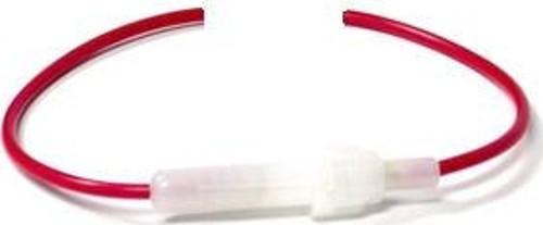 Sigorta yuvası, cam sigorta için, 20 cm kablolu.