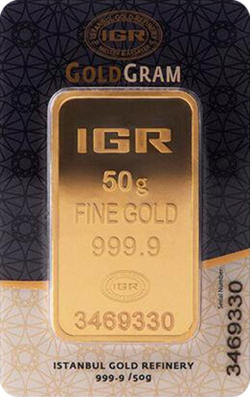 RimaGold 50 gr 24 Ayar 999.9 Milyem İAR Gram Altın