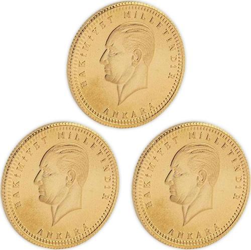 3 Adet Ata Lira Altın Yeni Tarihli Set