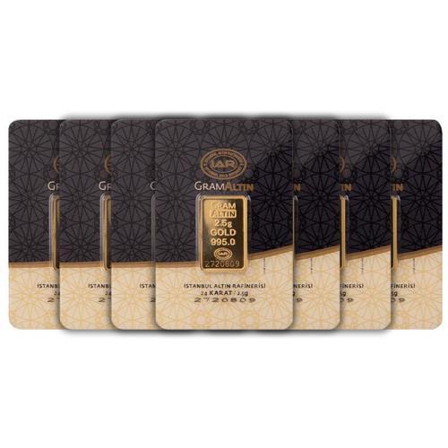 RimaGold 7 Adet 2.5 gr 24 Ayar İAR Gram Altın
