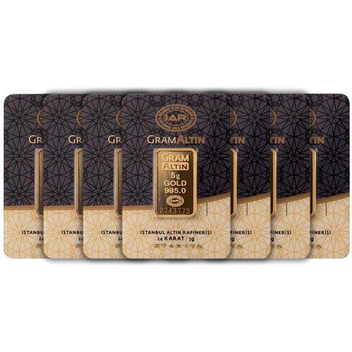 RimaGold 7 Adet 5 gr 24 Ayar İAR Gram Altın