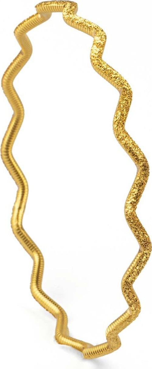 22 Ayar 12 Gram Ajda Dalgalı Simli Bilezik