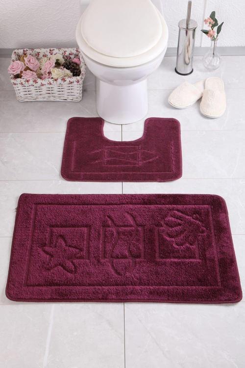 Maritime 50X60 Cm Bq Patlıcan Banyo Halısı