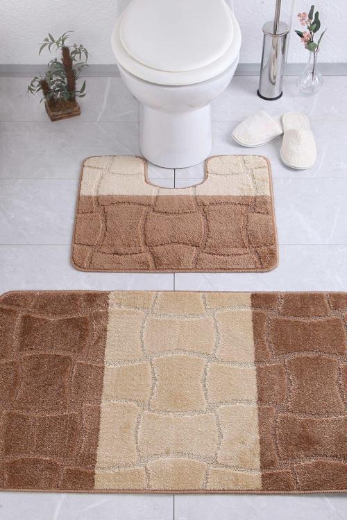 Sarıyer 50X60 Cm Bq Sütlü Kahve Banyo Halısı