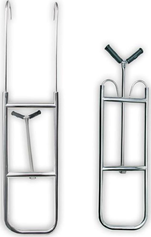 Burun Merdiveni, Paslanmaz, 3 Bas., Inox 316, 225x1060Mm