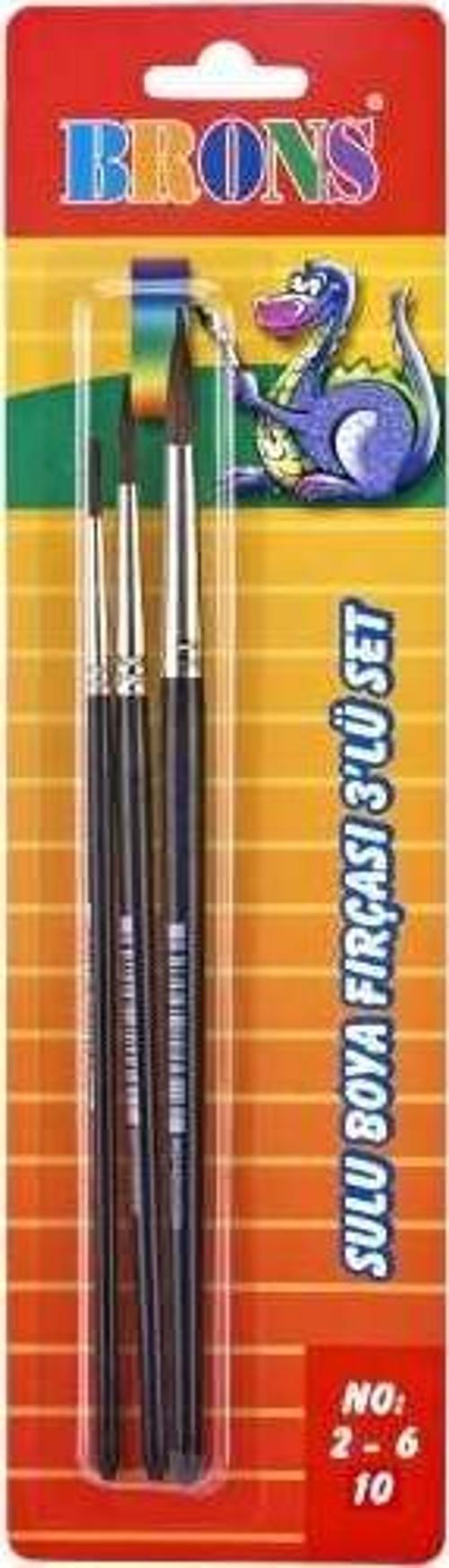 145 Serisi Sulu Fırça Set 3lü 2-6-10