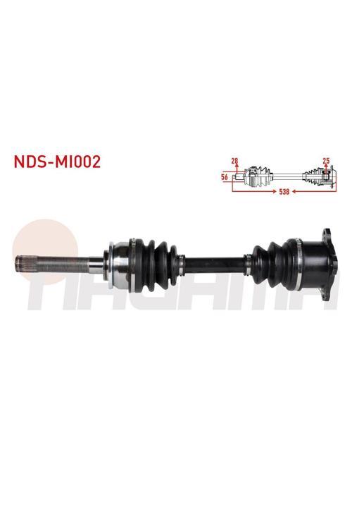 Komple Aks Sag Ön Uzunluk 537,5Mm Mıtsubıshı L 200 (K7T,K6T) 2.5 Td 4X4 1996-2007 Uyumlu