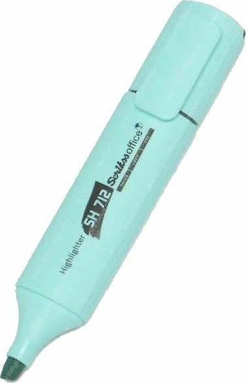 SH-712 Fosforlu Kalem Tüm Renkler-12Li Kutu Pastel Turkuaz