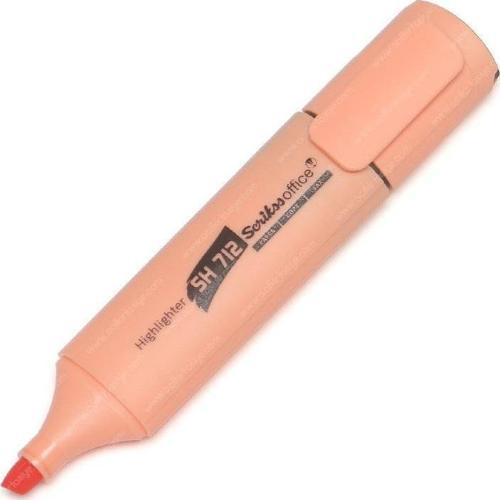 SH-712 Fosforlu Kalem Tüm Renkler-12Li Kutu Pastel Turuncu