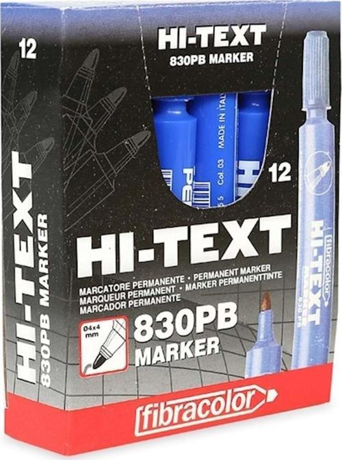 Permanent Marker Yuvarlak Uç Mavi 12 Adet (Kutu)