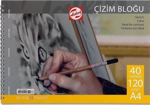 Çizim Bloğu 120gr A4 40yp Spiralli
