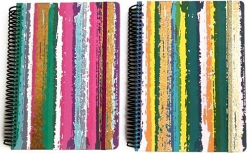 Glitter 17x24 100 Yaprak Kareli Spiralli Sert Kapak Defter