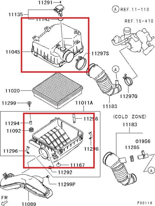 Mıtsubıshı L200- Pıck Up- 06/15; Hava Filtre Kutusu Komple (Casp) Mn135613