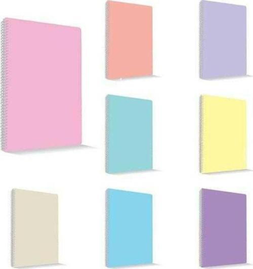 Umix My Note Flex Pastel A4 60 Yaprak Kareli Spiralli Plastik Kapak