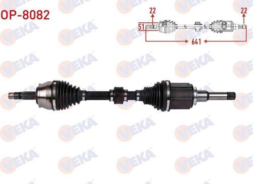 Komple Aks Sol On Uzunluk 641Mm Opel Corsa E 1.4 6 A-T 2014--[Product_Code]