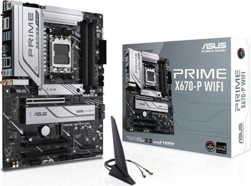 Prıme X670-p Wıfı Amd X670 Soket Am5 Ddr5 6400mhz(oc) M.2 Anakart