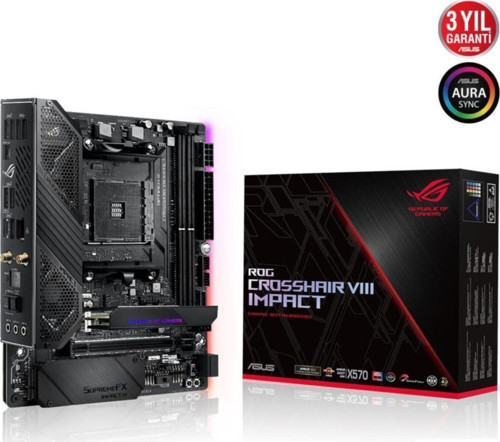 Rog Crosshair Impact Amd X570 Ddr4 4800 Mhz Oc Am4 Mini-dtx Anakart