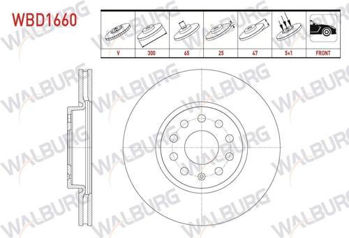 Fren Dıskı On Havalı 5 Bjn 300X25X65X47 Mg Zs Suv Ev (Csa7001) 2019-