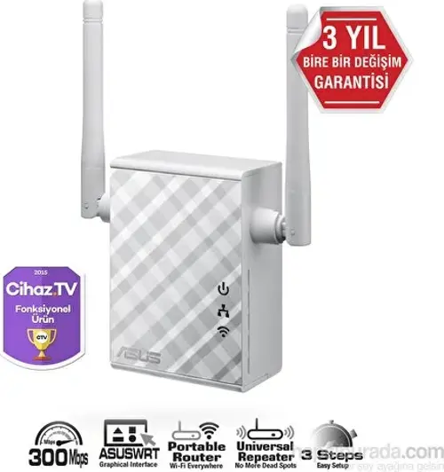 RP-N12 N300 Roaming Özellikli Evrensel Menzil Arttırıcı / Medya Köprüsü / Access Point