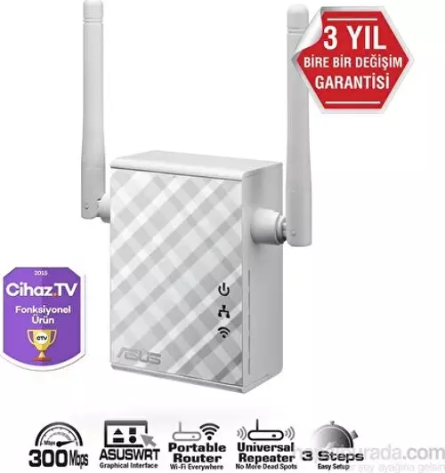 RP-N12 N300 Roaming Özellikli Evrensel Menzil Arttırıcı / Medya Köprüsü / Access Point