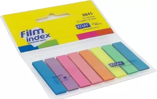 Index Film 25 * 8 Renk 8 mm Genişliği