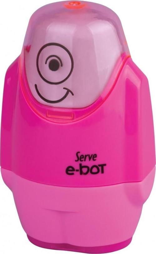 E-Bot Silgili Kalemtıraş Fosforlu Renkler Pembe