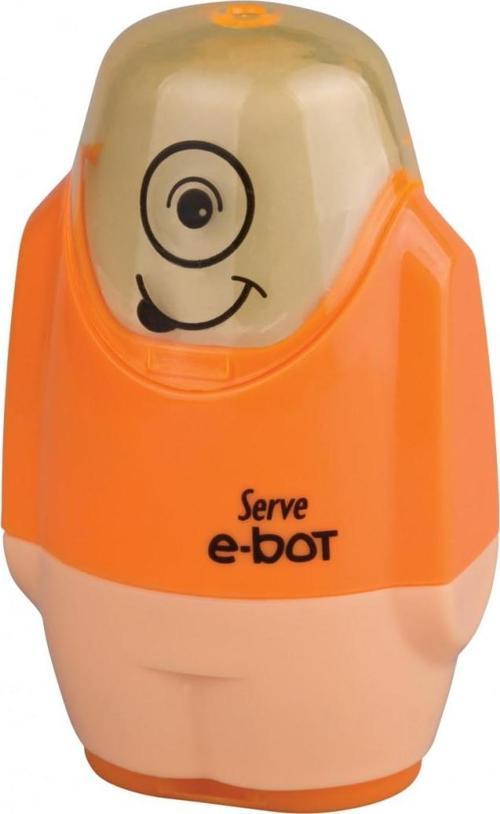 E-Bot Silgili Kalemtıraş Fosforlu Renkler Turuncu