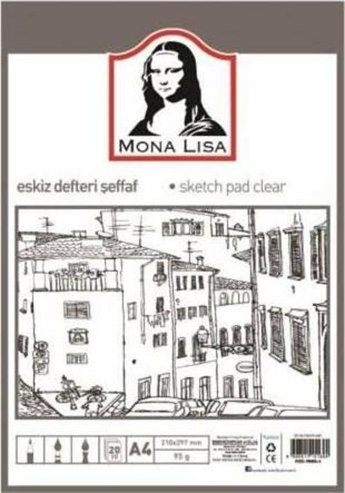 Mona Lisa Eskiz Defteri Şeffaf 95 Gr. 20 Yaprak